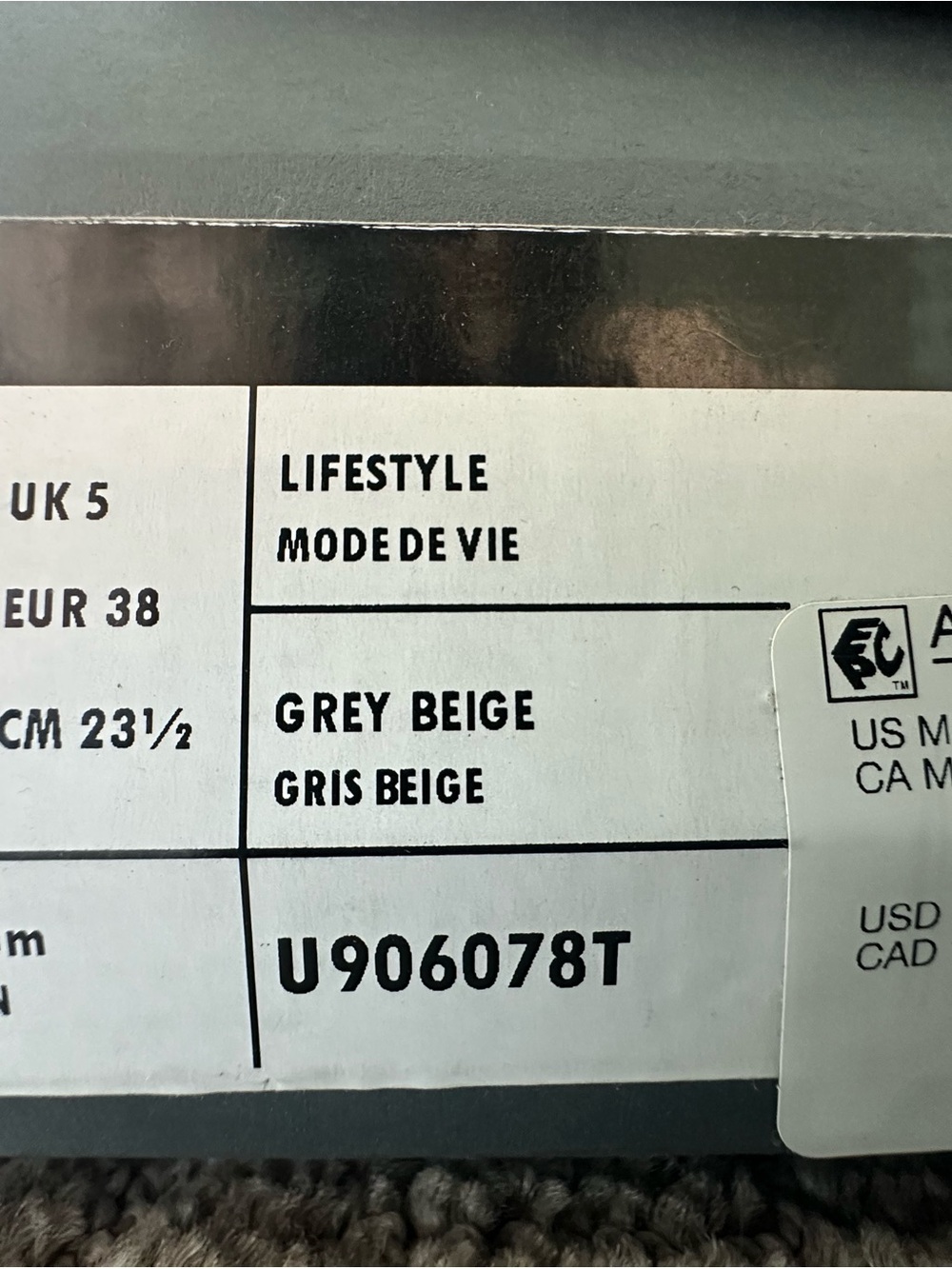 SOLD OUT! New Balance 9060 grey beige Sneakers - Picture 8 of 9
